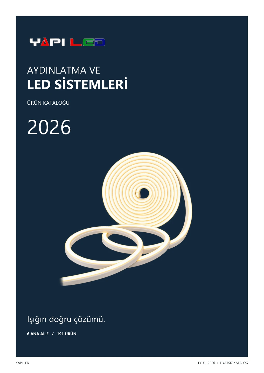 Yapı Led 2026 ürün kataloğu kapağı