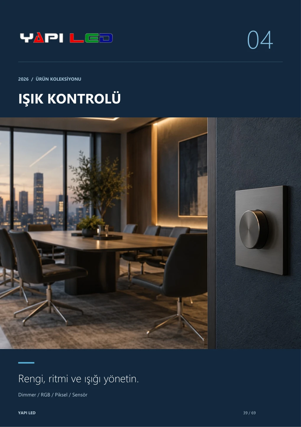 Işık kontrolü bölüm kapağı