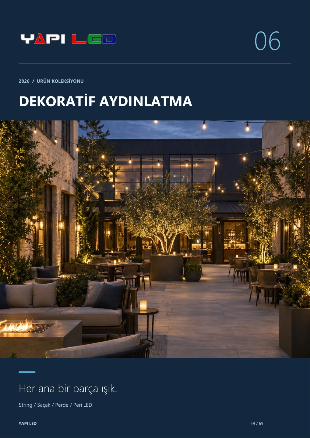 Dekoratif aydınlatma bölüm kapağı